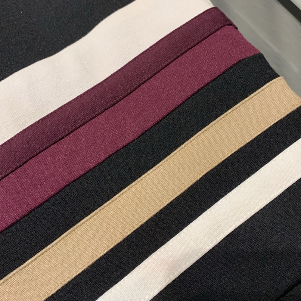 WHBM Multi Stripe Ponte Skirt Size 6